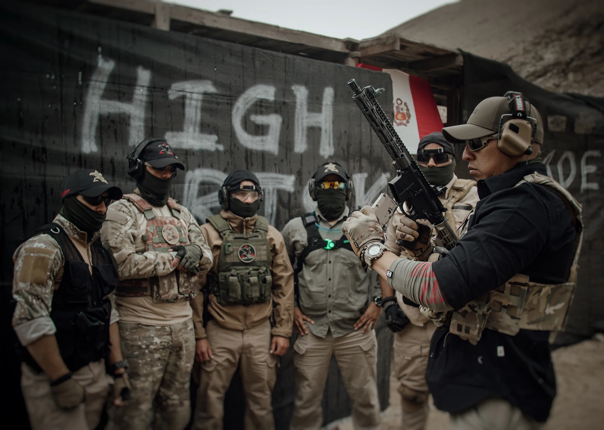 Equipo de High Risk Operations durante una actividad de formación